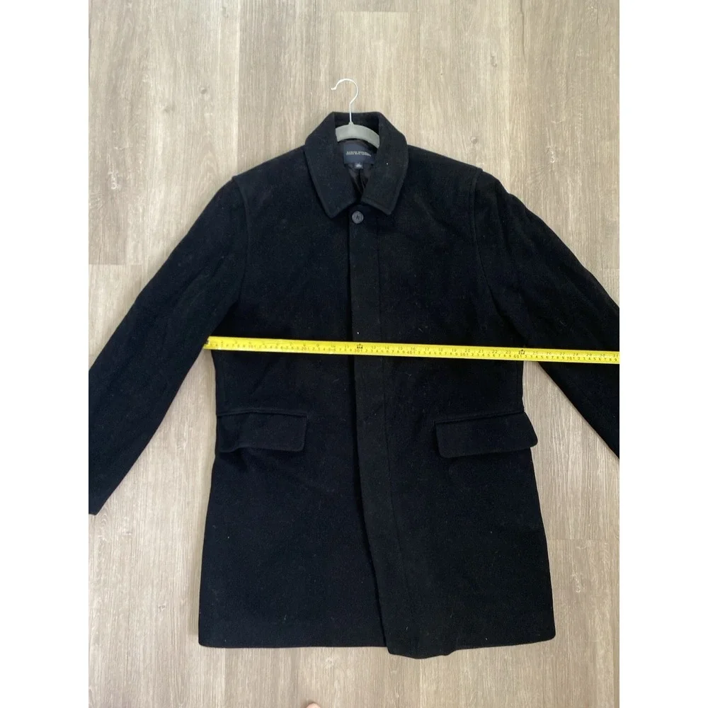 Banana Republic Italian Wool Cashmere Top Coat M XL Slow Fashion Academia Preppy